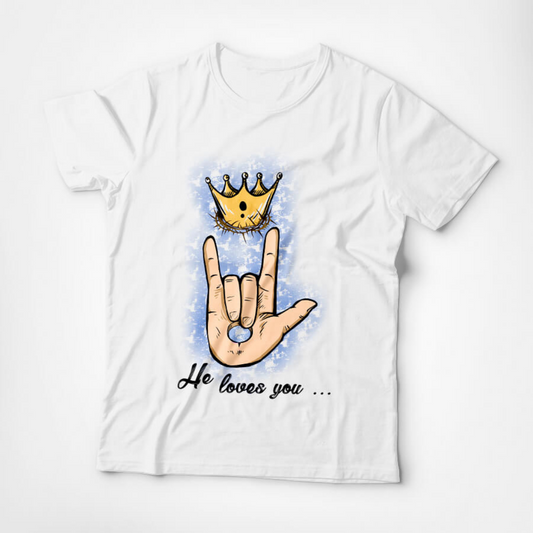 Camiseta - He Loves You